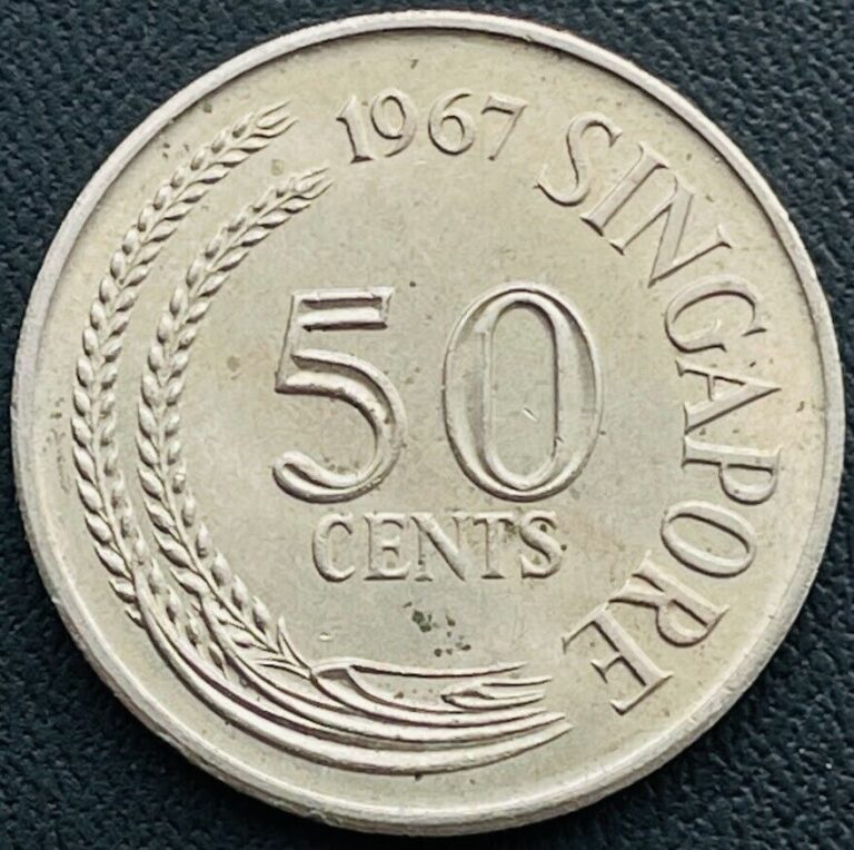 Read more about the article 1967 Singapore Coin 50 Cents KM# 5 Asia Coins EXACT COIN SHOWN FREE SHIP