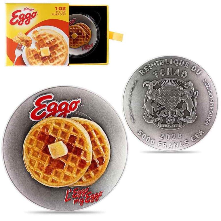 Read more about the article 2024 Chad 1 oz Eggo™ Waffles Plate Silver Coin