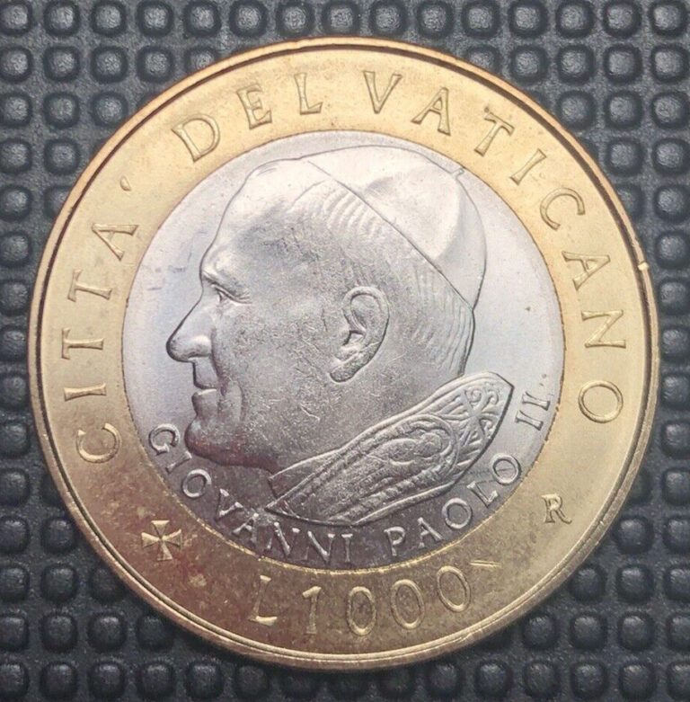 Read more about the article Coin  VATICAN CITY  John Paul II  1000 Lire  2001  Rome  MS  Bi-Metal