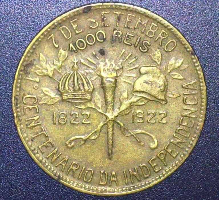 Read more about the article 1922 Brazil 1000 Reis Independence Coinage