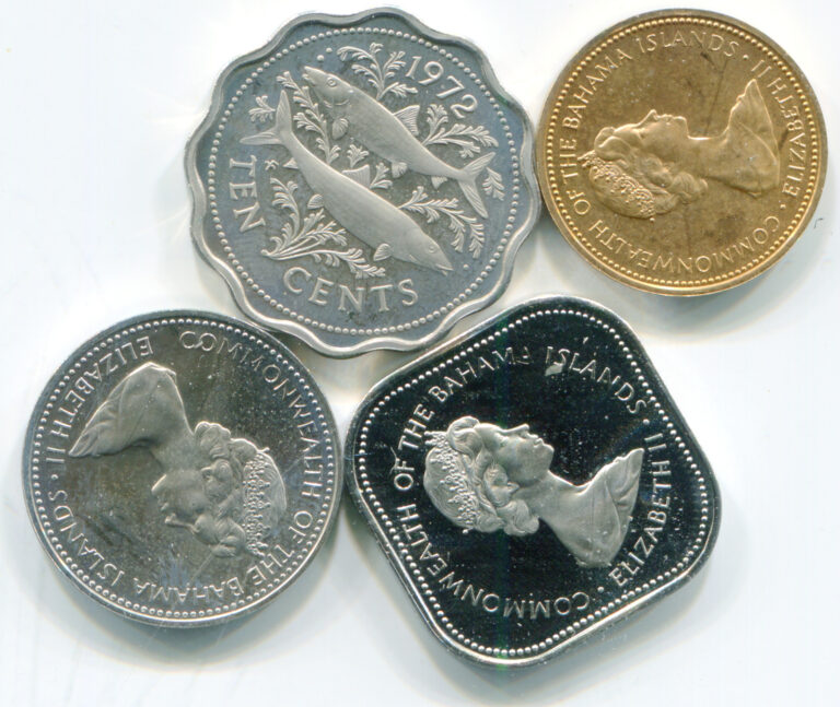 Read more about the article Bahamas lot of (4) proof coins 1972  lotapr4080