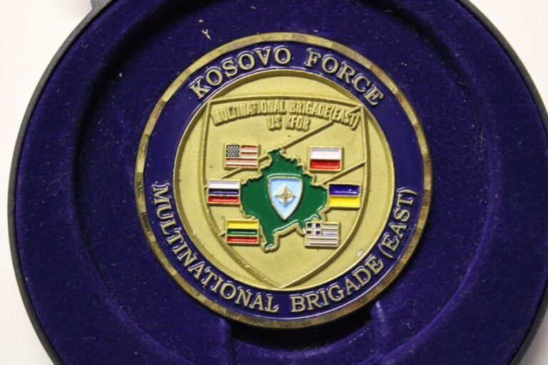Read more about the article Kosovo Force Multinational Brigade (East) Challenge Coin