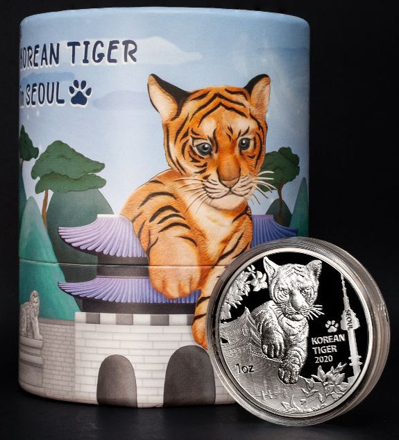 Read more about the article 2020 South Korea PROOF Silver Korean Tiger w/ OGP Display – ONLY 1000 Minted