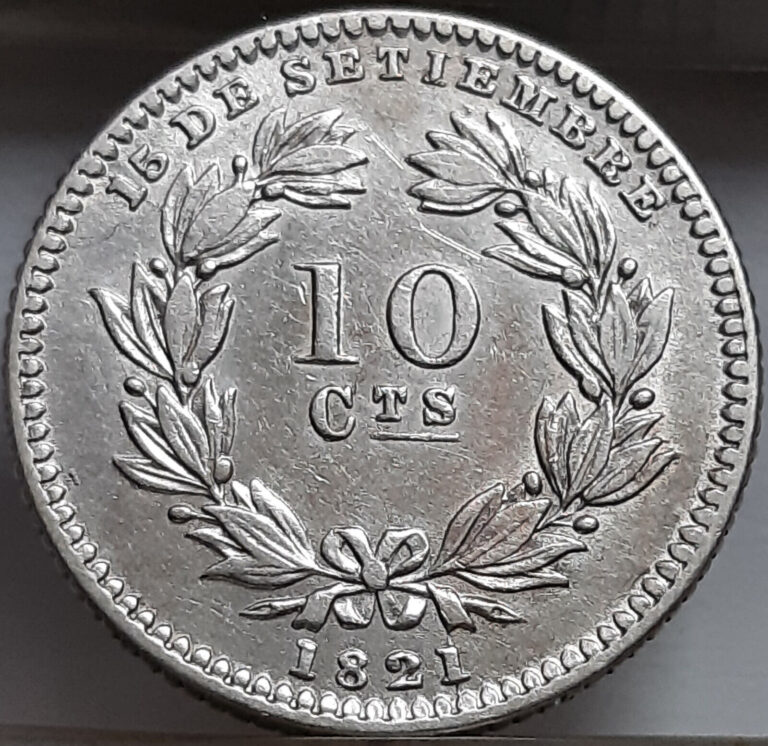 Read more about the article Nicaragua 10 Centavos 1880 KM#3 Silver Peso (5407)