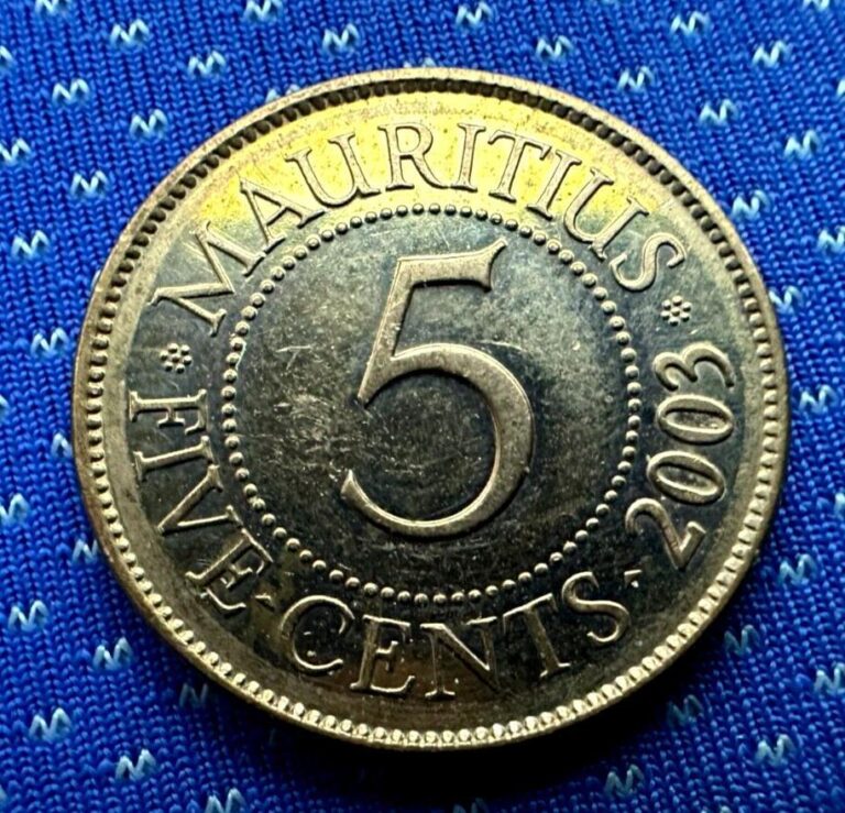 Read more about the article 2003 Mauritius 5 Cents UNC  Sir Seewoosagur Ramgoolam     #M402