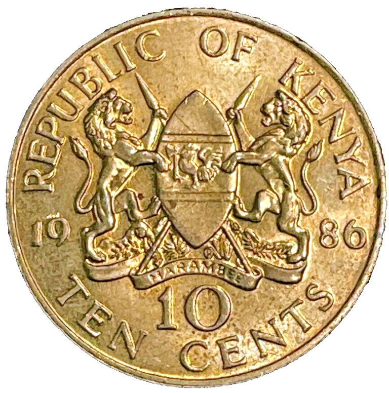 Read more about the article 1986 Kenya Coin 10 Ten Cents Africa Coins KM# 18 EXACT COIN SHOWN FREE SHIPPING