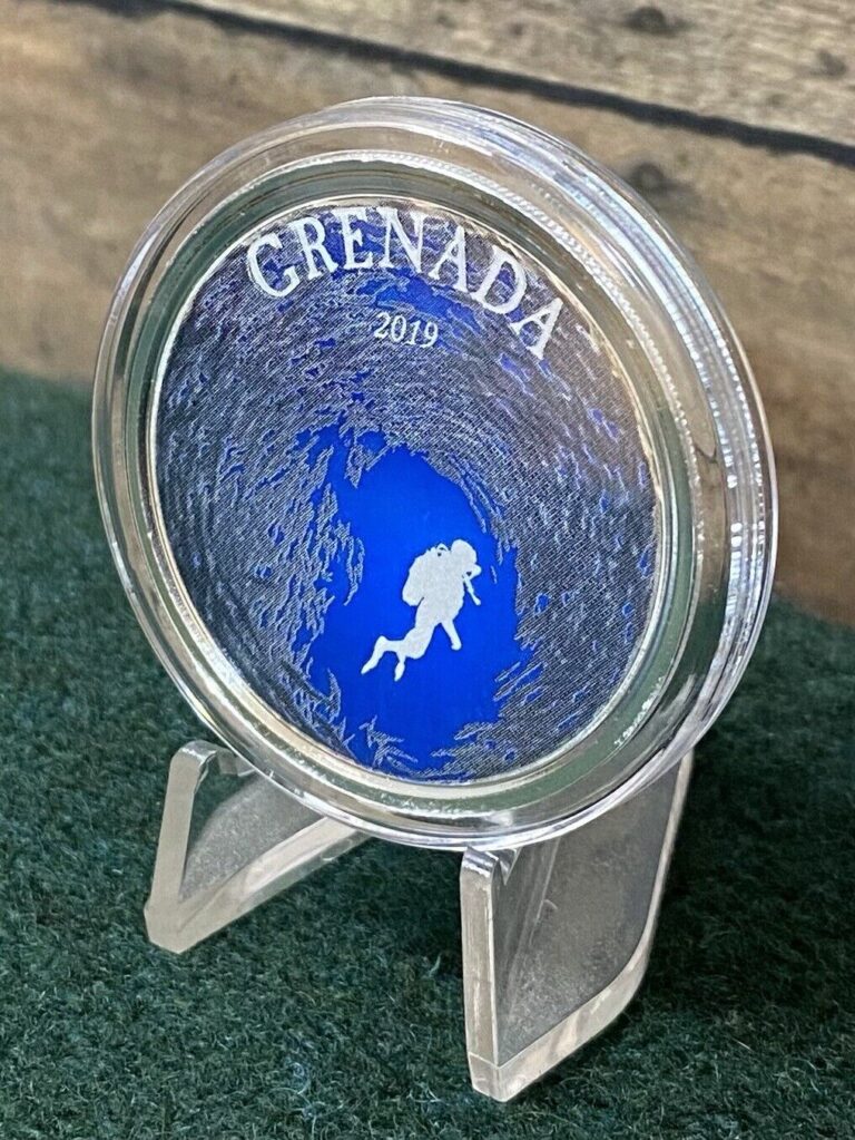 Read more about the article 1oz Silver Coin 2019 EC8 Grenada $2 Scottsdale Mint Color Proof Diving Paradise