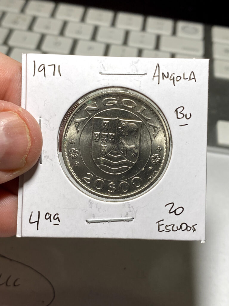 Read more about the article 1971 Angola 20 Escudos