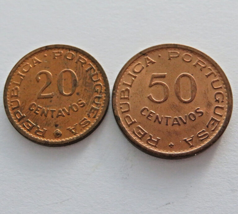 Read more about the article Timor Set of 2 Coins  20  50 Centavos  KM 17-18
