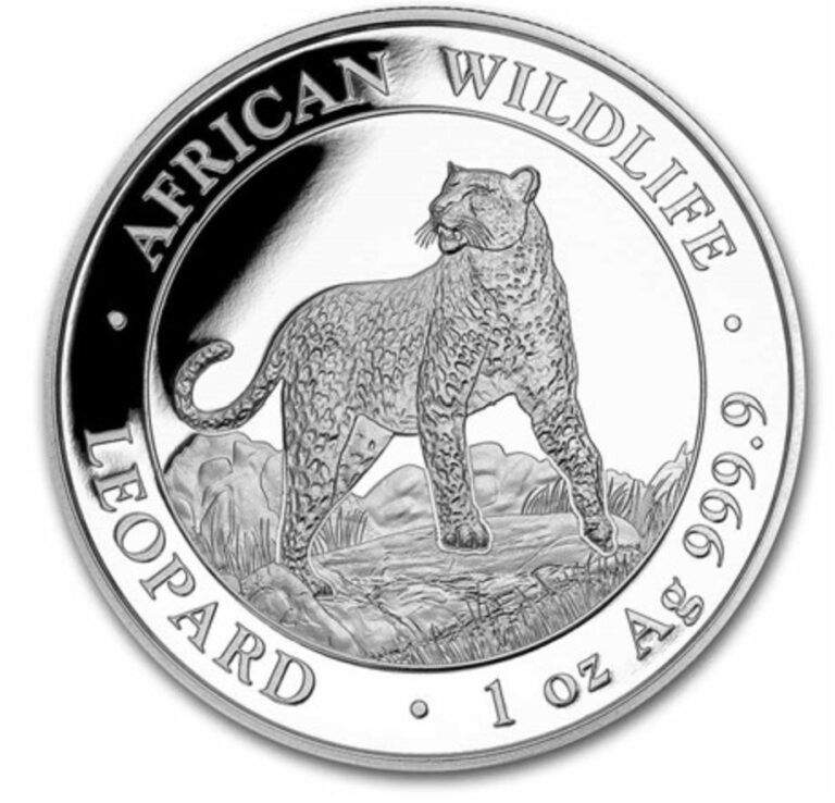 Read more about the article 2022 Somalia .999 silver bullion 1 oz African Leopard Proof like in capsule