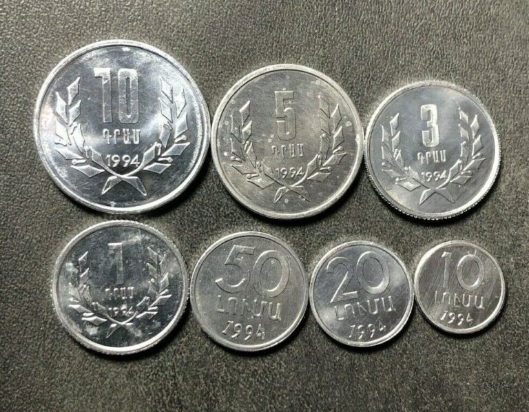 Read more about the article ARMENIA COIN SET – 7 Uncirculated Coin Set – FREE SHIPPING