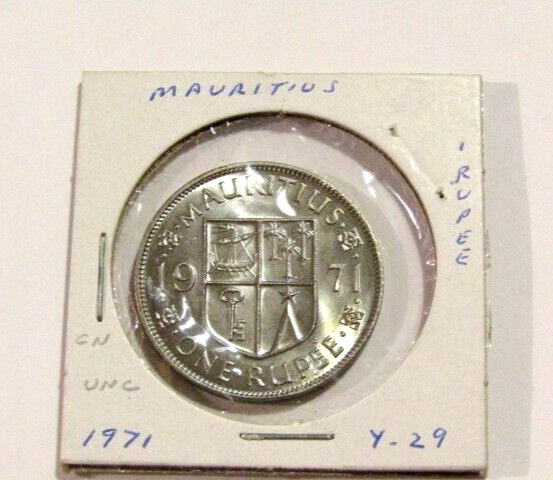 Read more about the article Mauritius 1971 1 One Rupee unc Coin