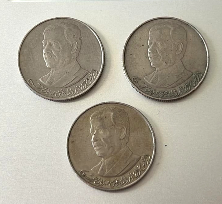 Read more about the article Iraq 1980 250 FILS 3 Coins Saddam Hussein First Inauguration Anniversary KM 146