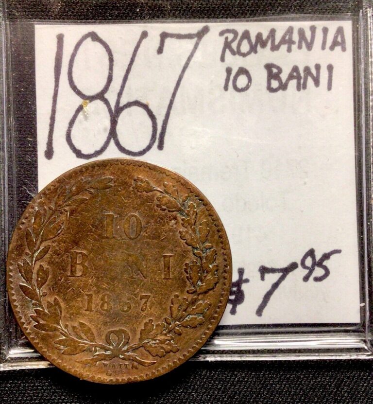 Read more about the article 1867 Romania 10 Bani. ENN Coins