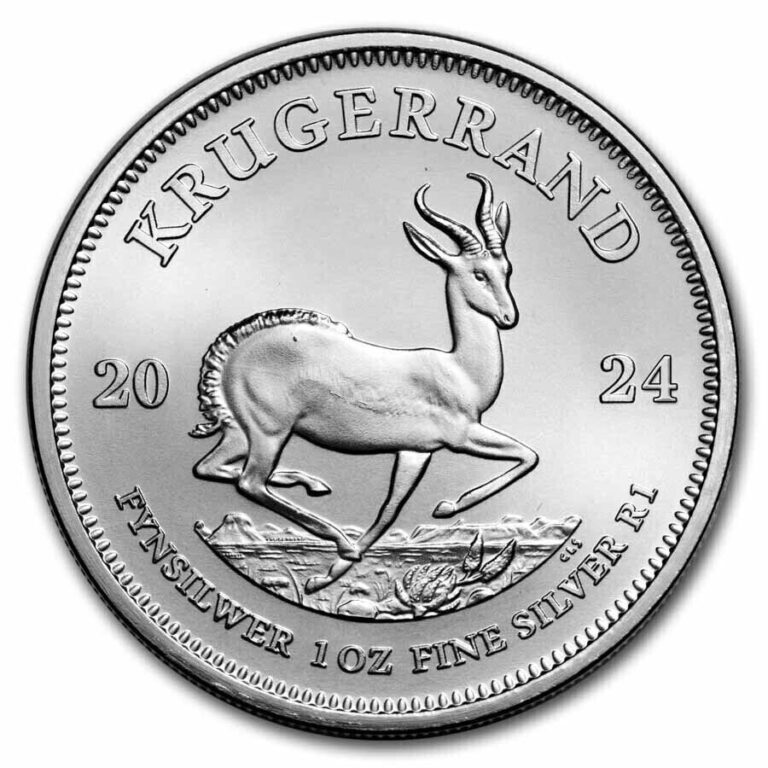 Read more about the article 2024 South Africa Silver Krugerrand Coin 1 Fine Silver