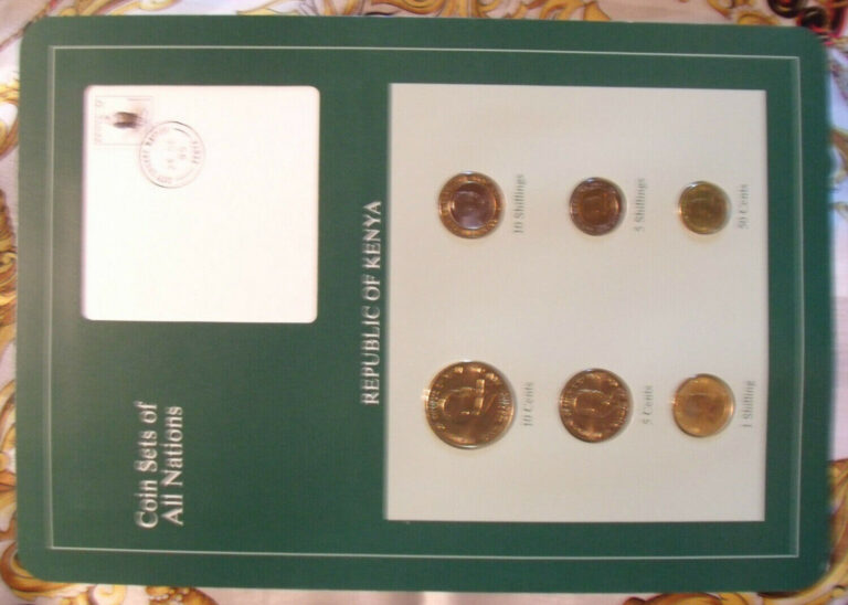 Read more about the article Coin Sets of All Nations Kenya 6 coin 1991 – 1995 UNC with card