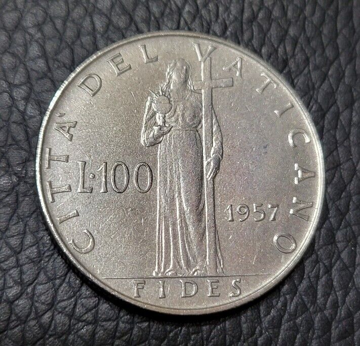 Read more about the article 1957  VATICAN CITY 100 LIRE COIN