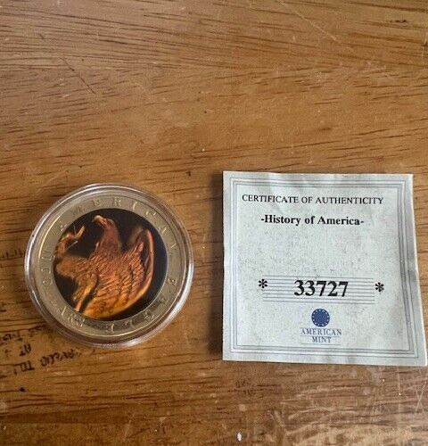 Read more about the article $10 Dollar Holographic American Eagle Coin with Capsule Republic of Liberia COA