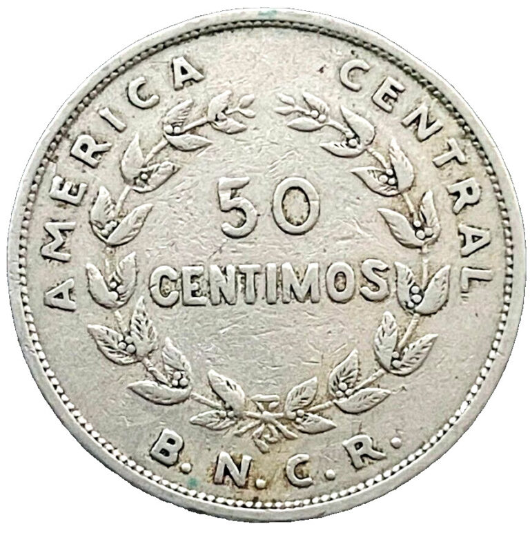 Read more about the article 1948 Costa Rica Coin 50 Centimos KM# 176 Island Coins EXACT COIN SHOWN FREE SHIP