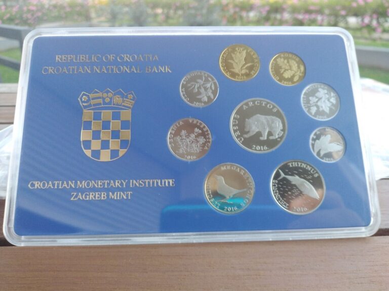 Read more about the article 2016  CROATIA HRVATSKA coin coins kuna lipa 1 2 5 10 20 50  set UNC    * 25 NEW