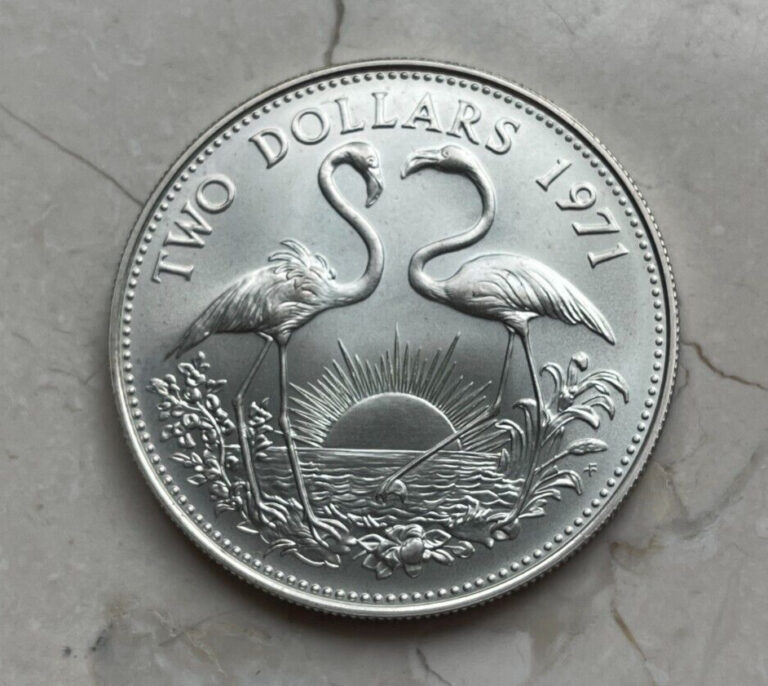 Read more about the article 1971 Bahamas $2 Two Dollars – Silver Uncirculated