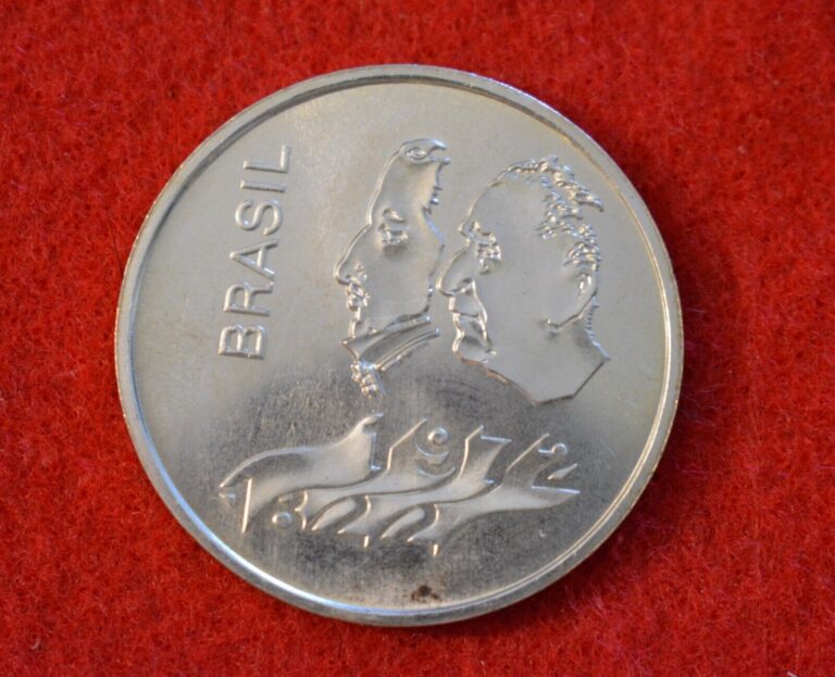 Read more about the article Brazil 20 Cruzeiros 1972-unc silver- Independence-#3119