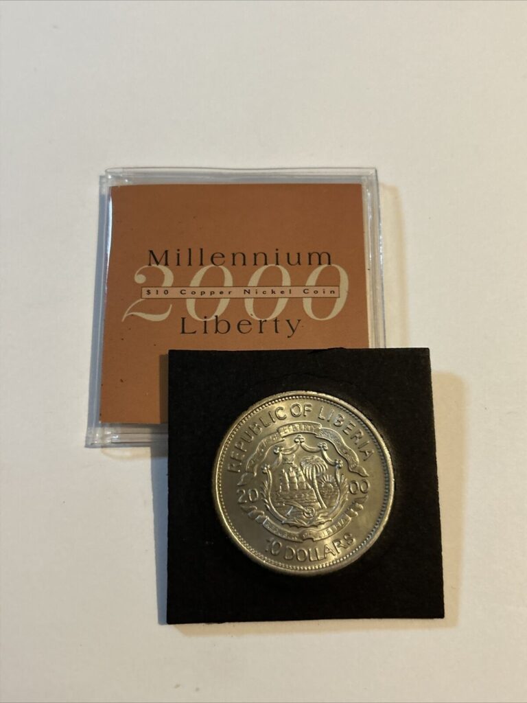 Read more about the article Millennium 2000 Liberty $10 BU Coin of Liberia w/COA + FREE SHIPPING