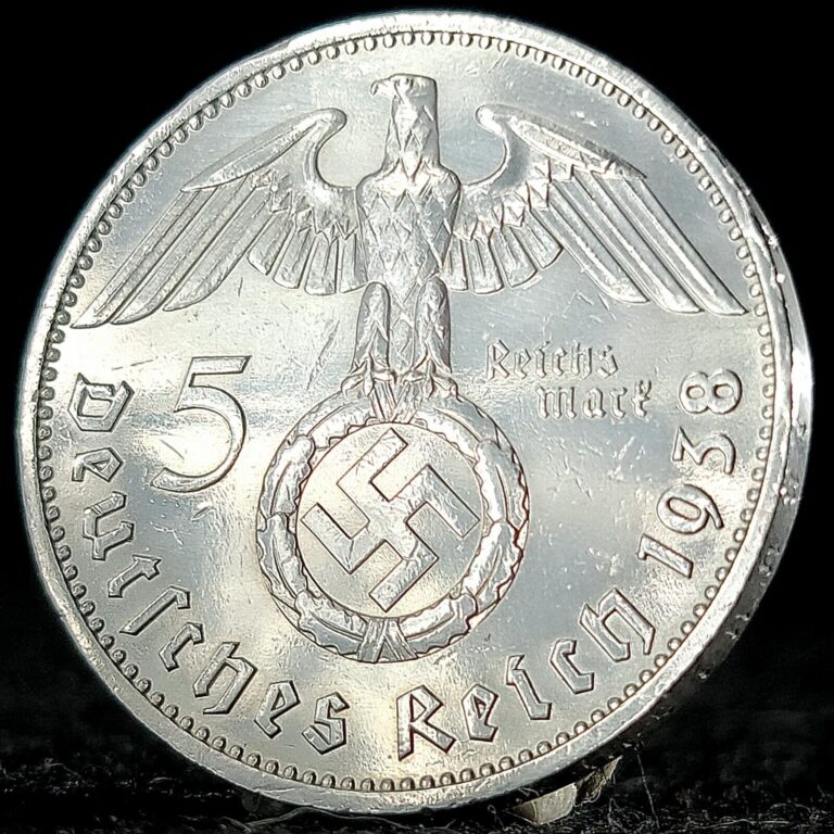 Read more about the article Nazi Germany *Beautiful* Genuine WW2 Third Reich 5 Reichsmark 90% Silver Coin