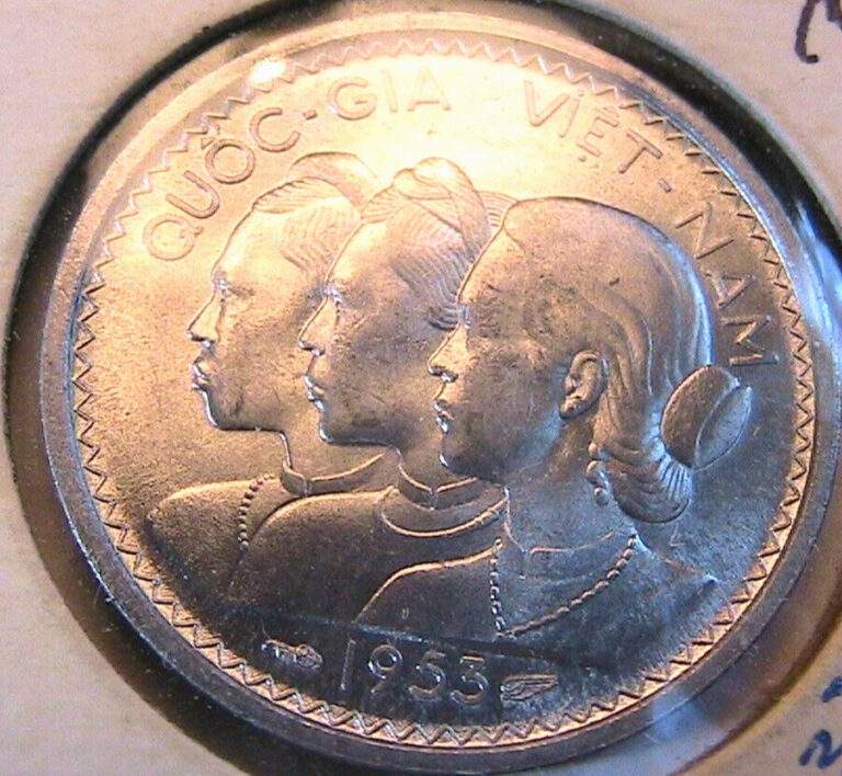 Read more about the article 1953 South Vietnam 10 Su Gem BU Original Ngo-Dinh-Diem SE Asia Coin