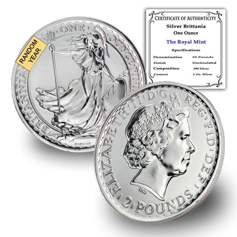 Read more about the article 1997 UK – Present (Random Year) 1 Oz Silver Britannia Coin Brilliant Uncirculat