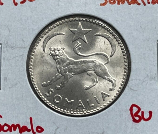 Read more about the article 1950 Somalia 1 One Somalo – Silver Uncirculated