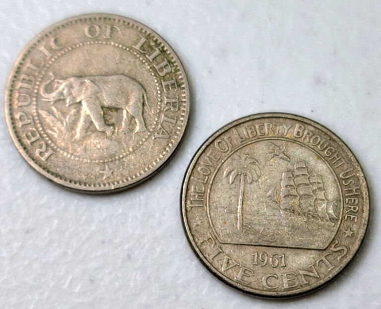 Read more about the article ☆1 Coin from Lot☆ Random Date Liberia 5 Cents – Elephant Coin BKTB2