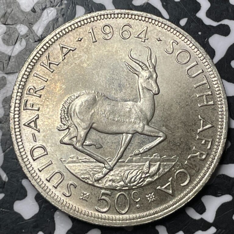 Read more about the article 1964 South Africa 50 Cents Lot#D7037 Large Silver Coin! High Grade! Beautiful!