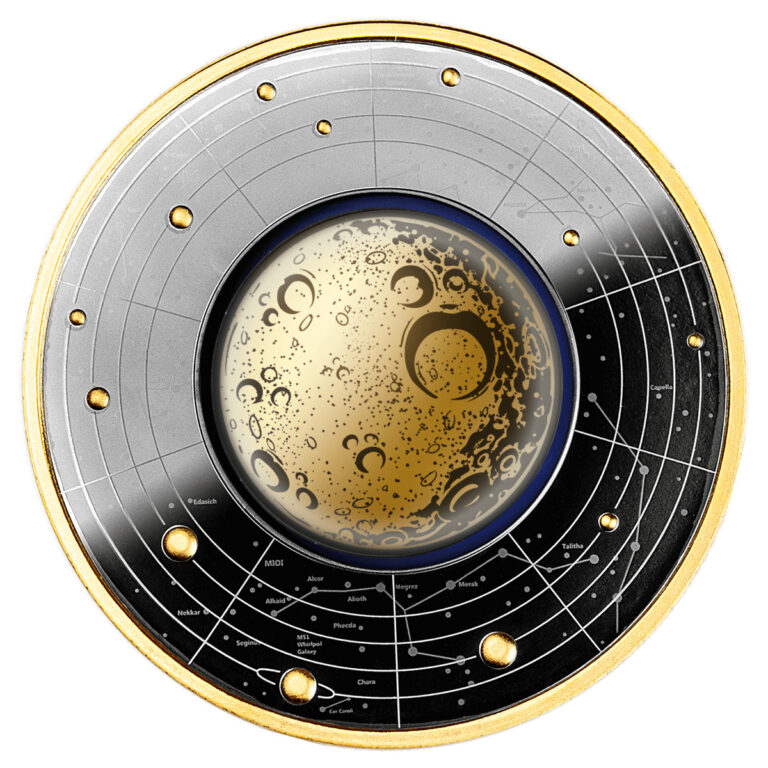 Read more about the article 2023 Moon Solar System .999 Silver Coin 500 Francs CFA Cameroon