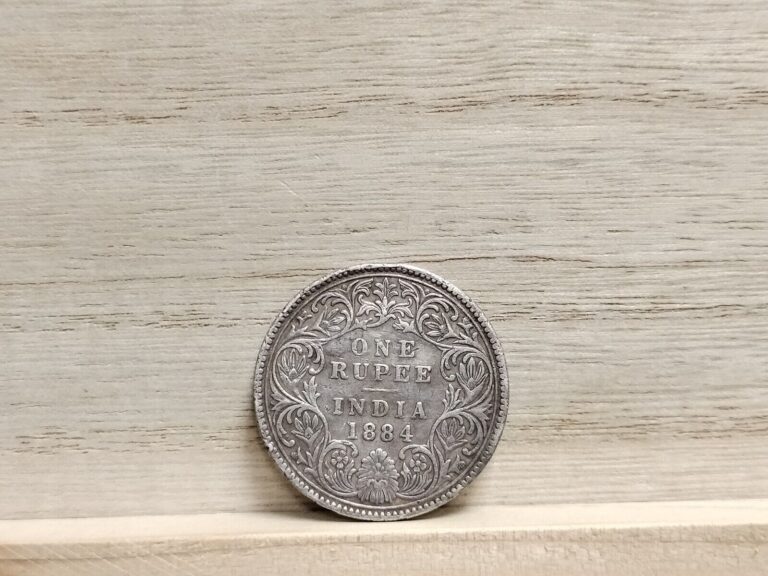 Read more about the article 1884 One Rupee British India Silver Coin (Queen Victoria)
