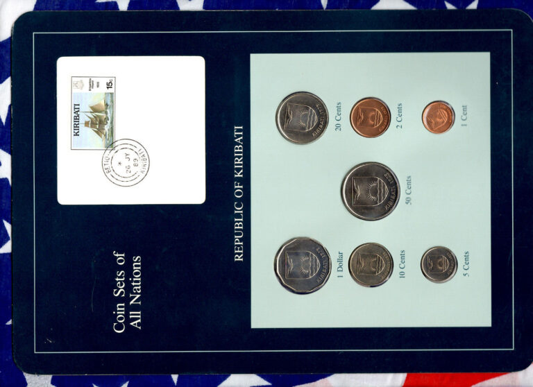 Read more about the article Coin Sets of All Nations Kiribati All 1979 UNC $1 50 20 10 5 2 1 cents 26JY89