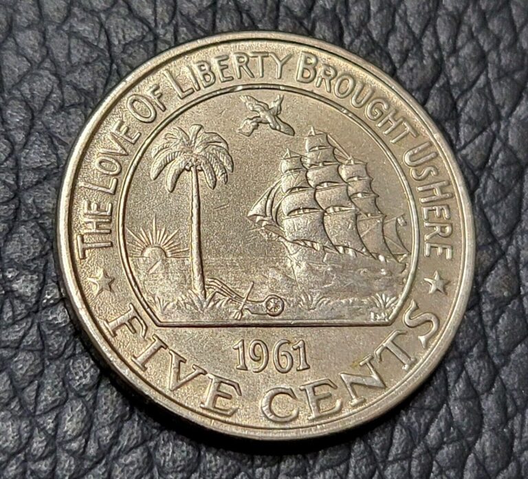 Read more about the article 1961 Liberia 5 Cents Coin