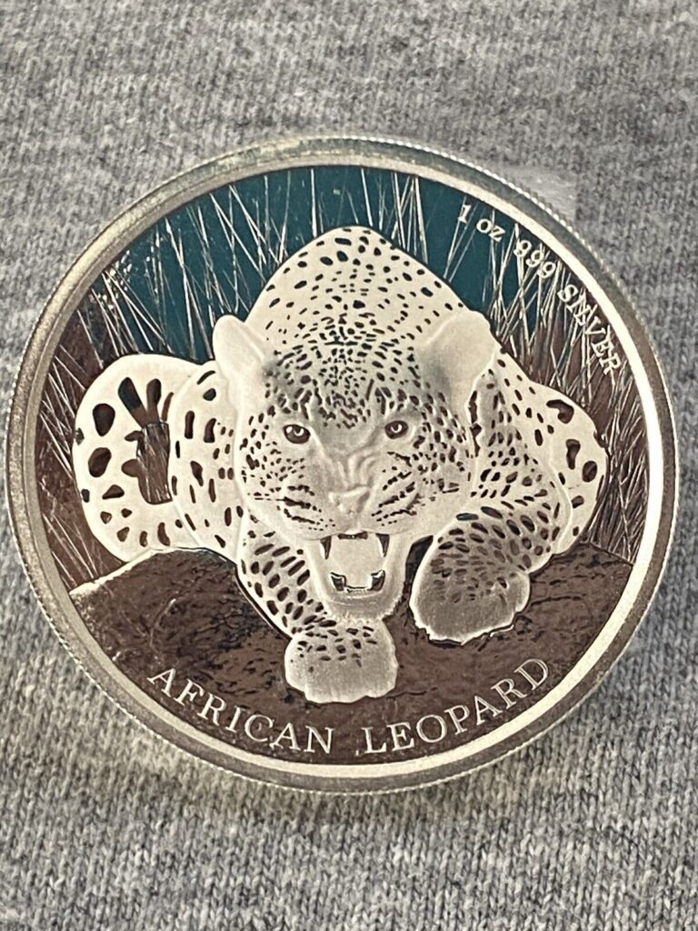 Read more about the article 2017 Republic of Ghana – AFRICAN LEOPARD COIN – 1 Oz. Silver – Beautiful