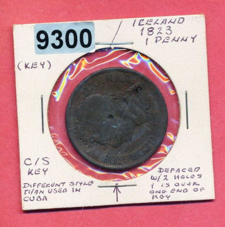 Read more about the article IRELAND – 1823 PENNY – KEY COUNTER STAMP #9300