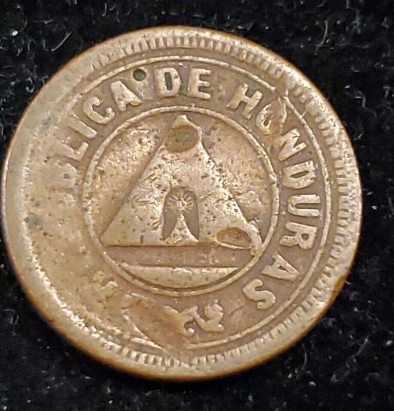 Read more about the article Rare And Exotic REPUBLIC OF HONDURAS 1919 2 CENTAVOS    117 000 minted