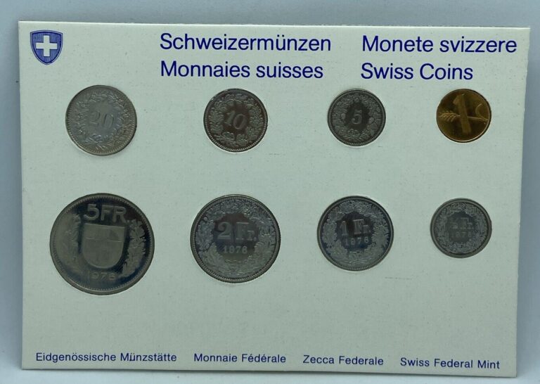 Read more about the article 1976 Switzerland Mint Set Swiss Federal Mint – Swiss National Bank