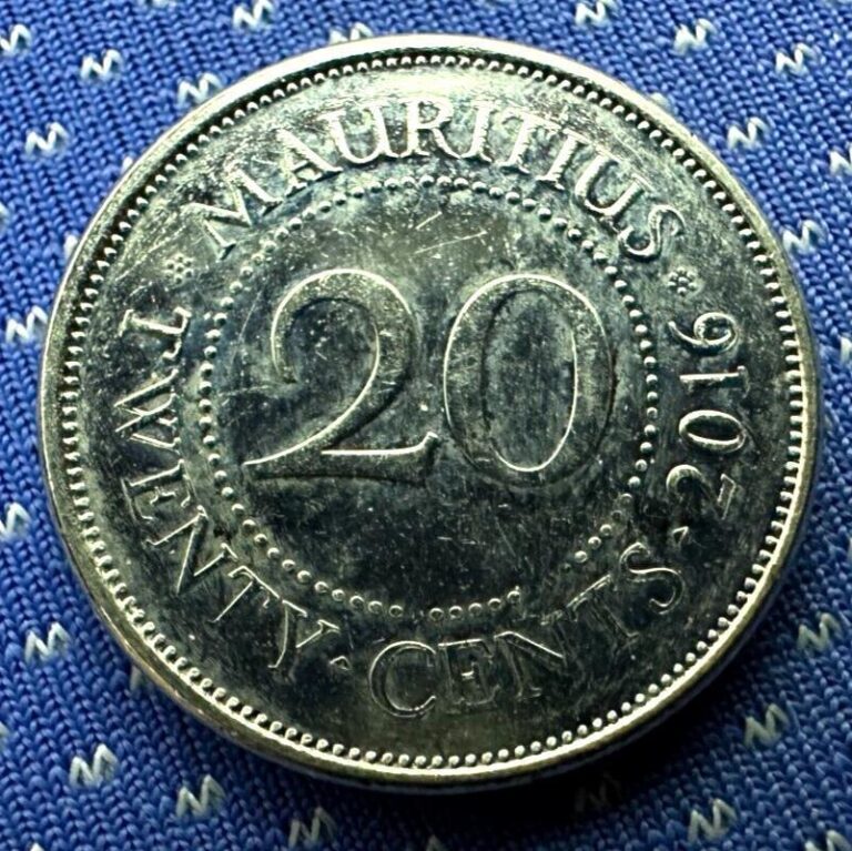 Read more about the article 2016 Mauritius 20 Cents Coin UNC     #M590