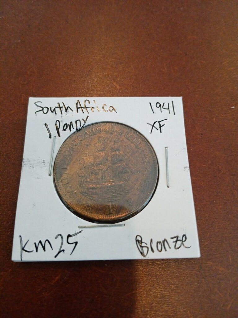 Read more about the article 1941 SOUTH AFRICA One Penny Coin KM 25 HIGH GRADE FREE SHIPPING