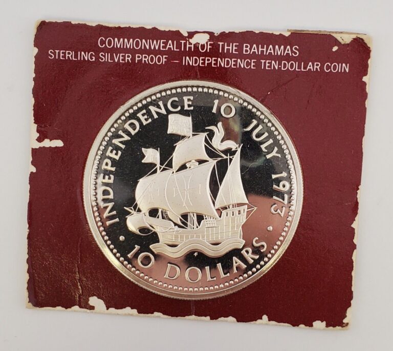 Read more about the article 1973 Bahamas $10 Independence Day Silver Proof Coin With Boat and Queen