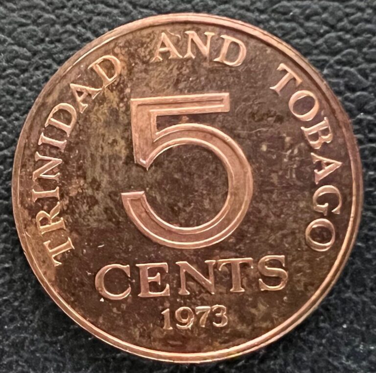 Read more about the article 1973 TRINIDAD AND TOBAGO GEM COMEO PROOF 5 CENTS COIN WITH TONING