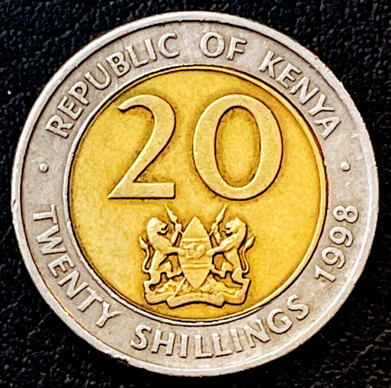 Read more about the article 1998 Kenya Coin 20 Shillings KM# 32 Bi-Metallic Africa Money Collectible Coins