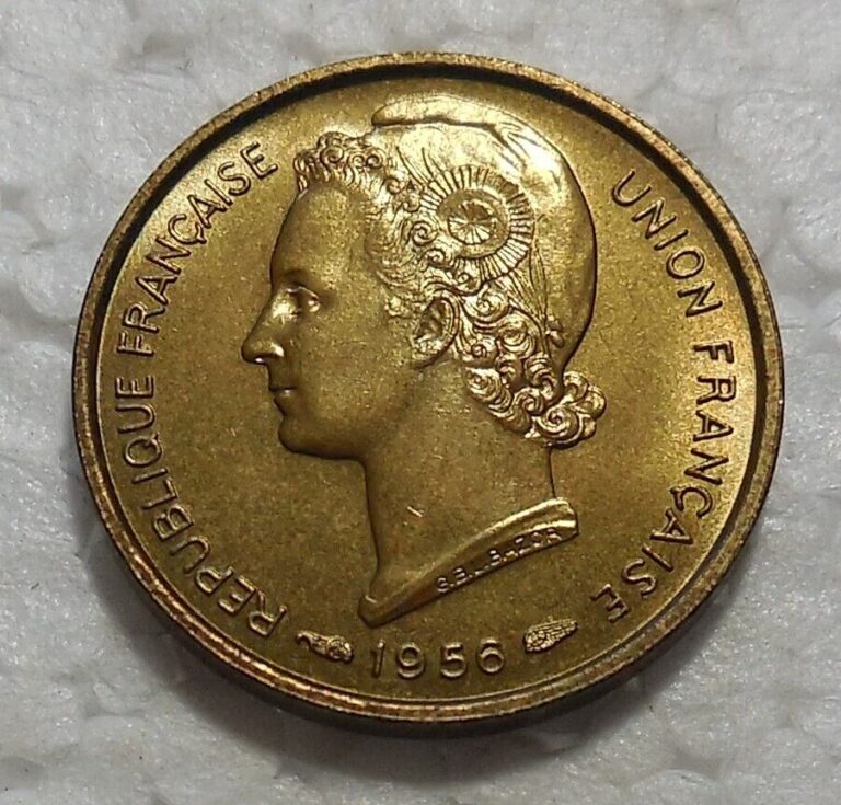 Read more about the article 1956 TOGO 5 FRANCS COIN BU UNCIRCULATED