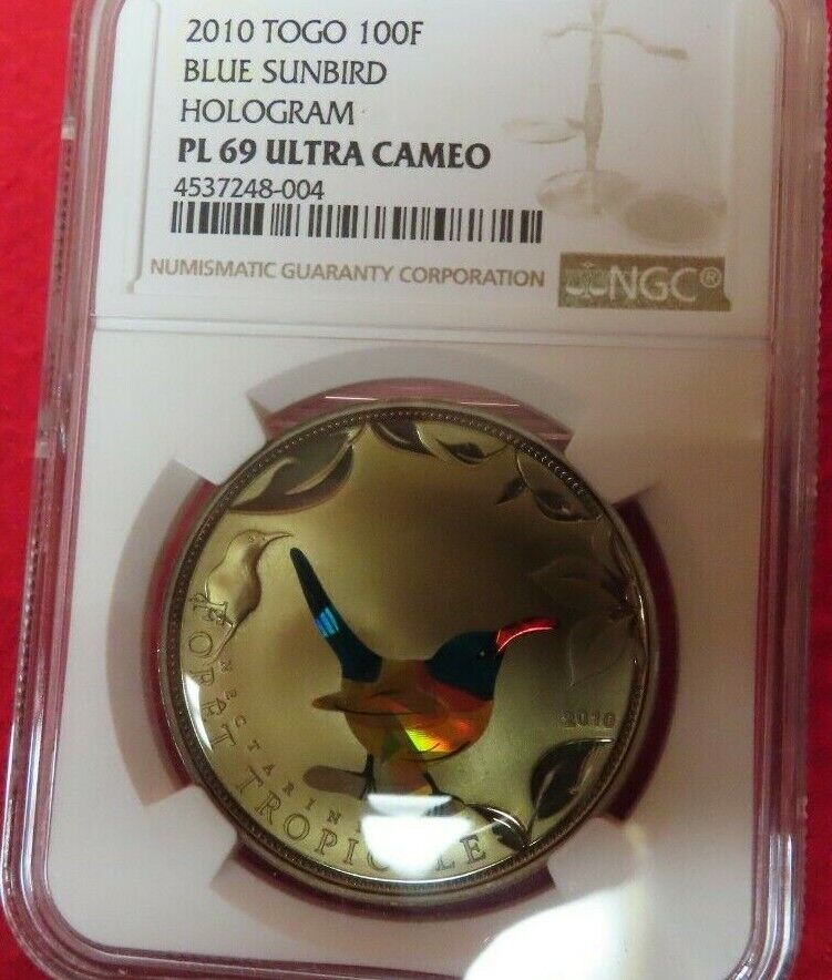 Read more about the article Togo 100 Francs Holographic Bluebird NGC Graded Proof – Like ( PL ) 69 UltraRare