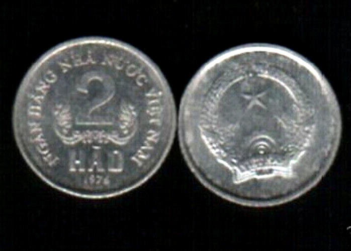 Read more about the article Vietnam 2 HAO KM-12 1976 NHNNVN Vietnamese World Currency COIN