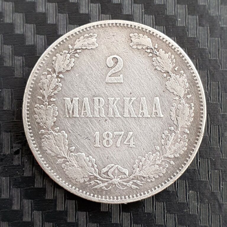Read more about the article 2 Markka  Finland  Nicholas II  1874  Silver coin